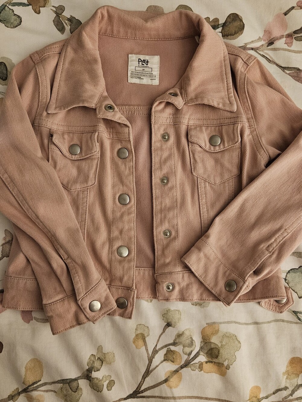 Little Sleepies  Blush Pink Denim Jacket - 3T